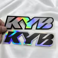 KYB logo reflective fork decals