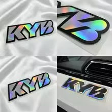 KYB logo reflective fork decals